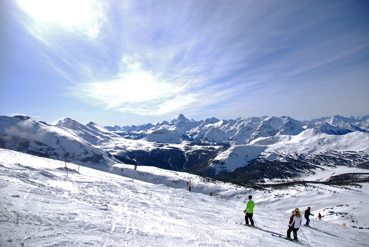 09C Fatigue Mountain, Golden Mountain, Citadel Peak, Mount Assiniboine, Nestor Peak, Simpson Ridge, Quartz Hill From Lookout Mountain At Banff Sunshine Ski Area